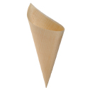 Wood Paper Serving Cone - 5